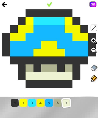 Hoàn thành tác phẩm Pixel