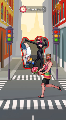 Thay đổi tư thế để trồn fan cuồng.