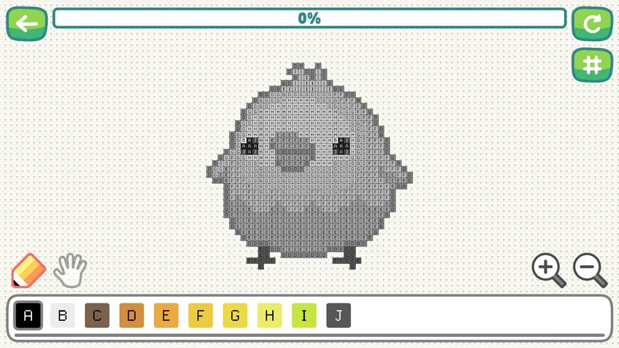 Chơi game Tô màu theo chữ cái - GameVui.vn