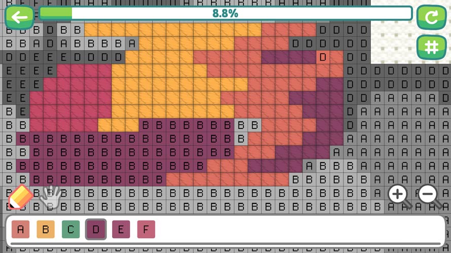 Khi bạn tô sai màu thì chữ vẫn nổi để đợi bạn tô đúng màu nhé.