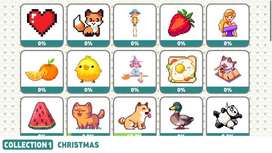 Rất nhiều bức tranh đợi bạn tô.