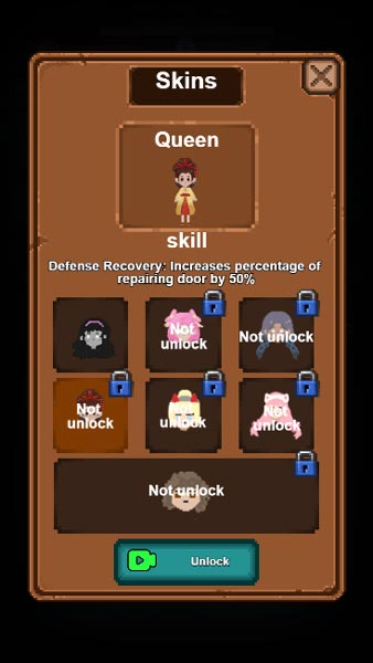 Nhiều mẫu Skin nhân vật với chỉ số đa dạng