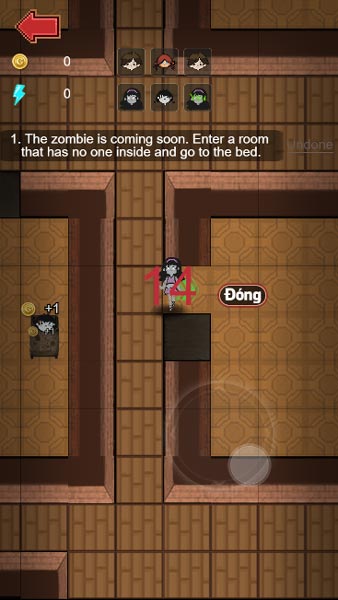 Di chuyển nhanh chóng để chọn 1 căn phòng an toàn