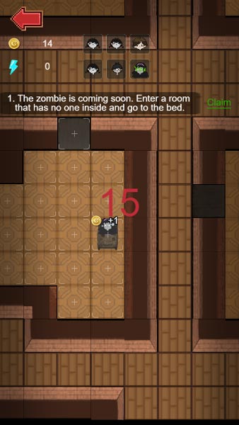 Thời gian sẽ đếm ngược cho đến lúc Zombie xuất hiện