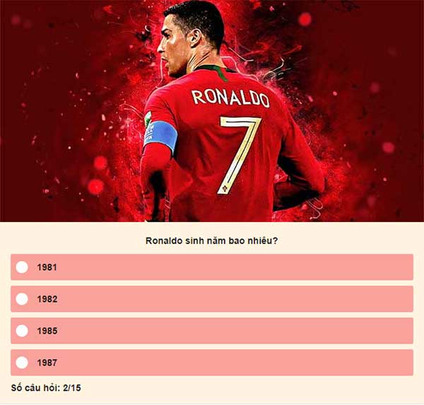 Chọn đáp án đúng