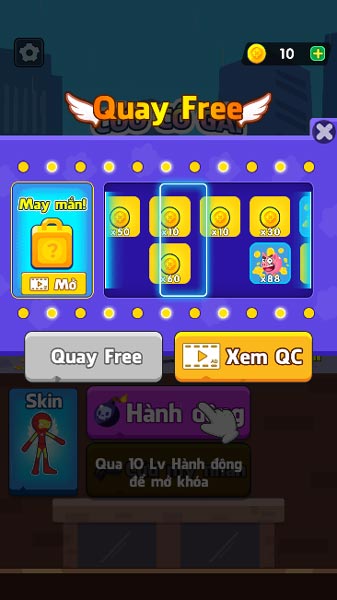 Nhiều phần thưởng giá trị trong vòng quay may mắn