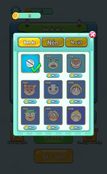 Nhiều vật phẩm đang chờ bạn mở khóa trong Shop cửa hàng