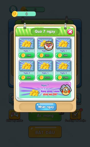 Đăng nhập Game và nhận nhiều phần thưởng