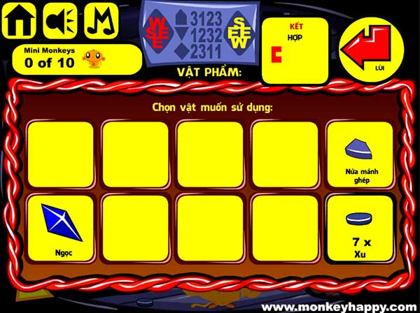 Các vật đã thu được