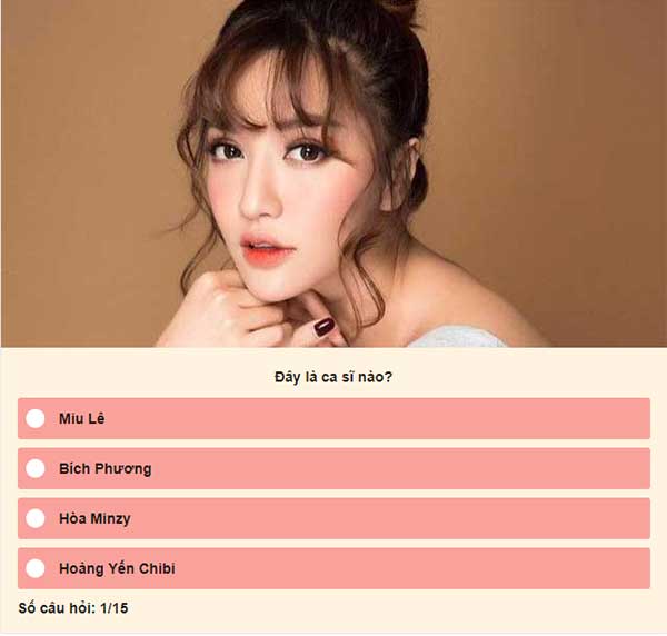 Chọn đáp án đúng