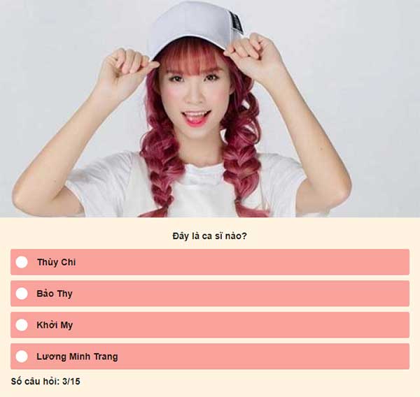 Chọn đáp án đúng