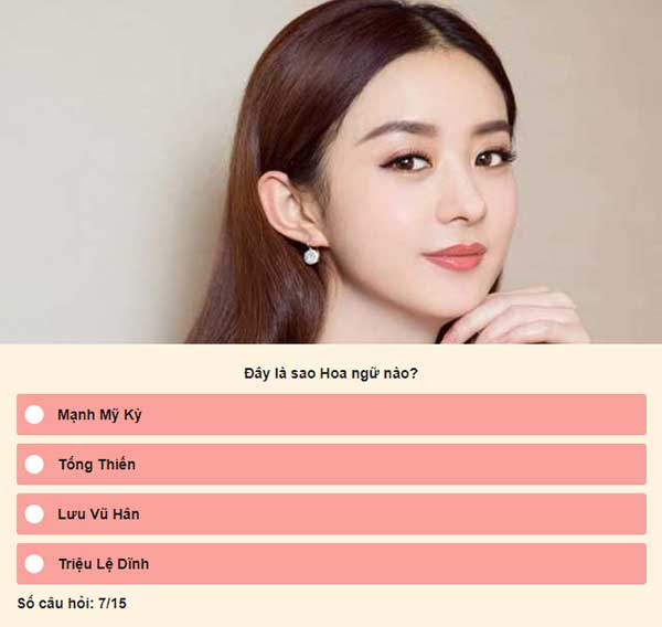 Chọn đáp án đúng