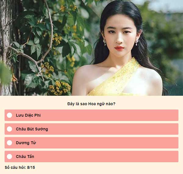 Chọn đáp án đúng