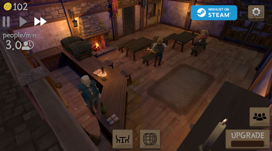 Phát triển và trở thành ông chủ của quán rượu lớn nhé.