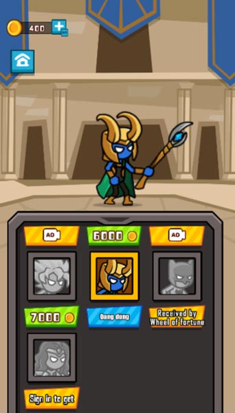 Rất nhiều mẫu Skin nhân vật có trong Shop cửa hàng