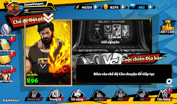 Chơi game Quyền Vương Chiến - GameVui