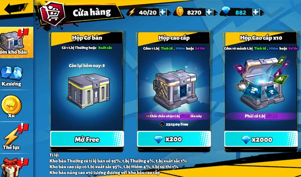 Xem video QC để mở hộp nhận phần thưởng