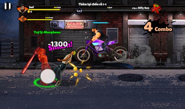 Chiến đấu và hạ gục tất cả kẻ xấu