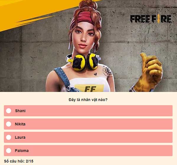 Chọn đáp án đúng