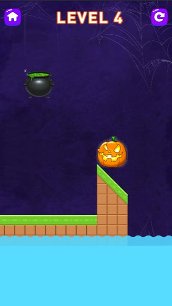 Vẽ đường nối liền để bảo vệ quả bí ngô