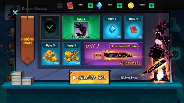 Quà đăng nhập hàng ngày