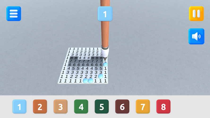 Chơi game Tô tranh màu hạt 3D - GameVui.vn