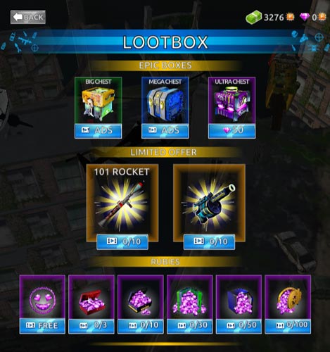 Rất nhiều phần quà tân thủ