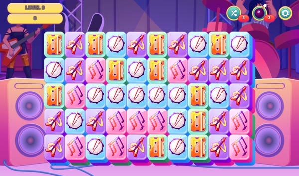 Chọn những ô giống nhau để phá vỡ chúng