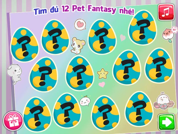 Tìm đủ 12 người bạn Pet Fantasy bí ân