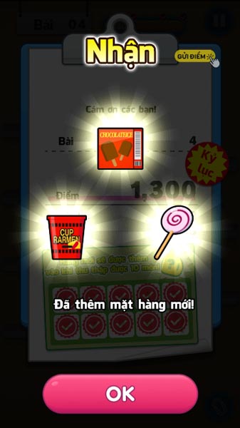 Mở khóa những mặt hàng mới