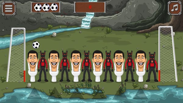 Điều khiển những cầu thủ Skibidi Toilet thi đấu với đội CameraMan