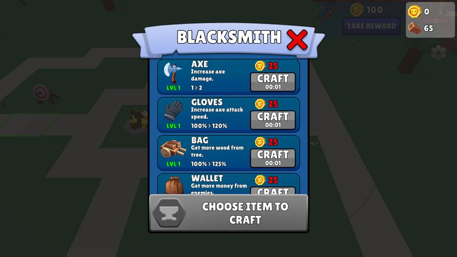 Nâng cấp các chỉ số bằng tài nguyên thu thập được.