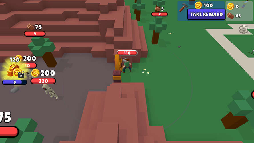 Nâng cấp và mở khóa các khu vực mới. Lưu ý: Các khu vực mới về sau sẽ càng nguy hiểm hơn.