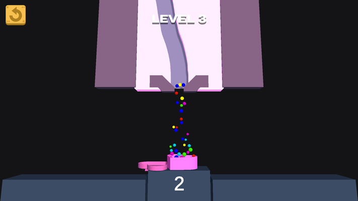 Vẽ đường để bóng rơi trúng hộp quà nhé.