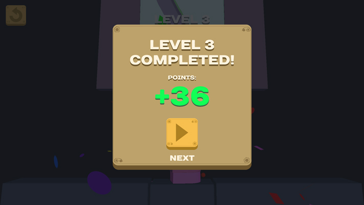 Càng nhiều bóng rơi vào hộp quà bạn sẽ càng được nhiều điểm.