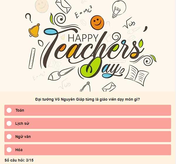 Chọn đáp án đúng