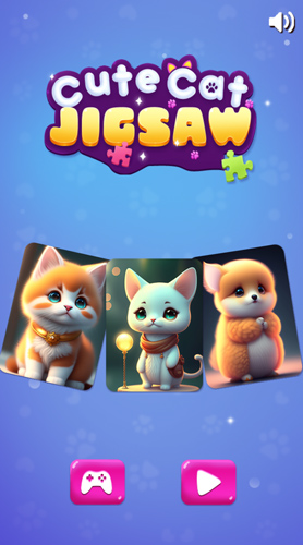 Chơi game Ghép hình mèo siêu cute - GameVui.vn