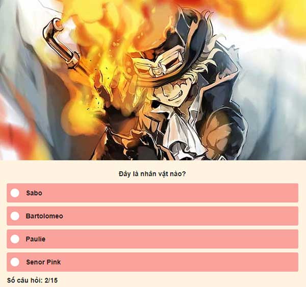 Chọn đáp án đúng