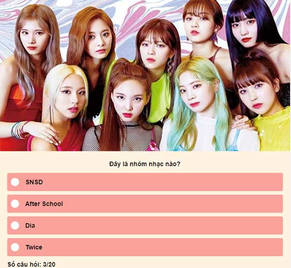 Chọn đáp án đúng