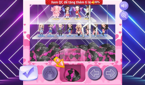 Bấm vào quả trứng để xem bạn sẽ nhận được vật phẩm gì