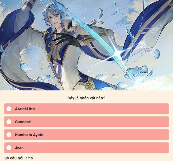 Chọn đáp án đúng