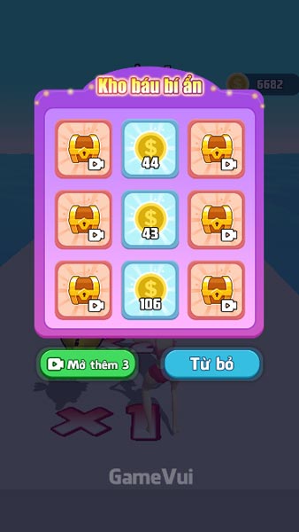 Nhận nhiều phần thưởng tiền xu từ hòm kho báu bí ẩn