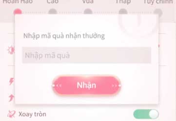 Nhập code