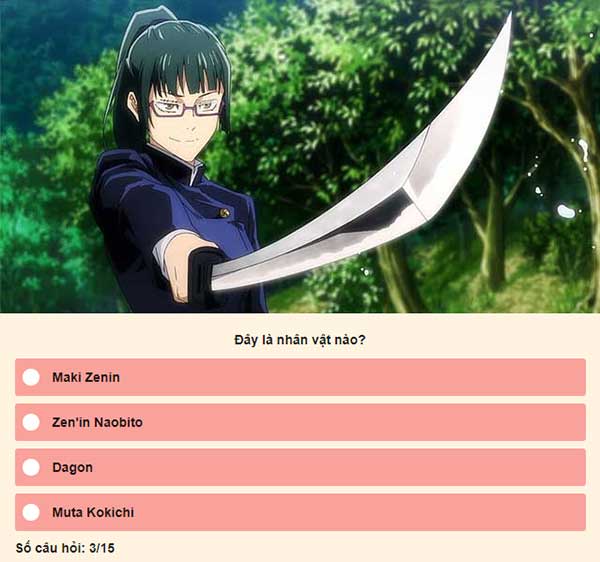 Chọn đáp án đúng