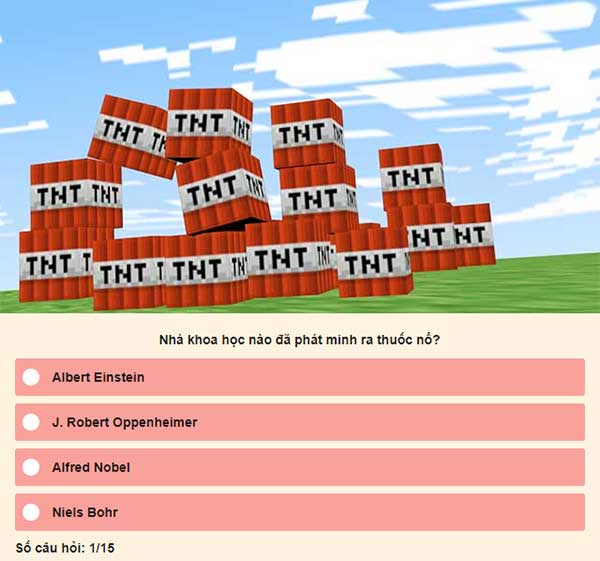 Chọn đáp án đúng