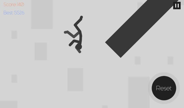 Đẩy nhân vật Stickman người que đi càng xa càng tốt để ghi điểm