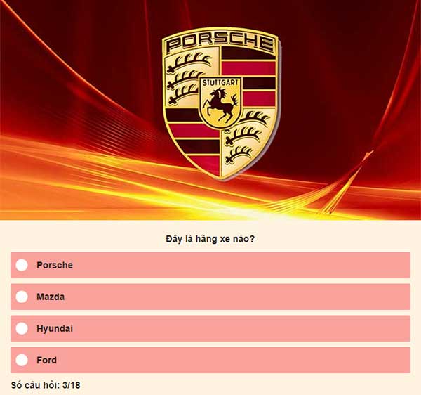 Chọn đáp án đúng