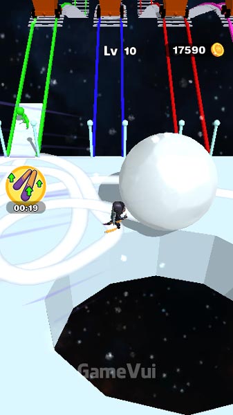 Dùng quả cầu tuyết của bạn để ngăn cản đối thủ