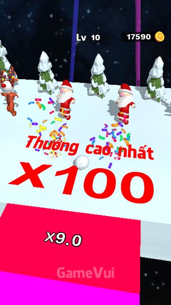 Đạt số điểm cao kỷ lục tùy vào kích thước của quả cầu tuyết