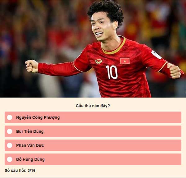 Chọn đáp án đúng